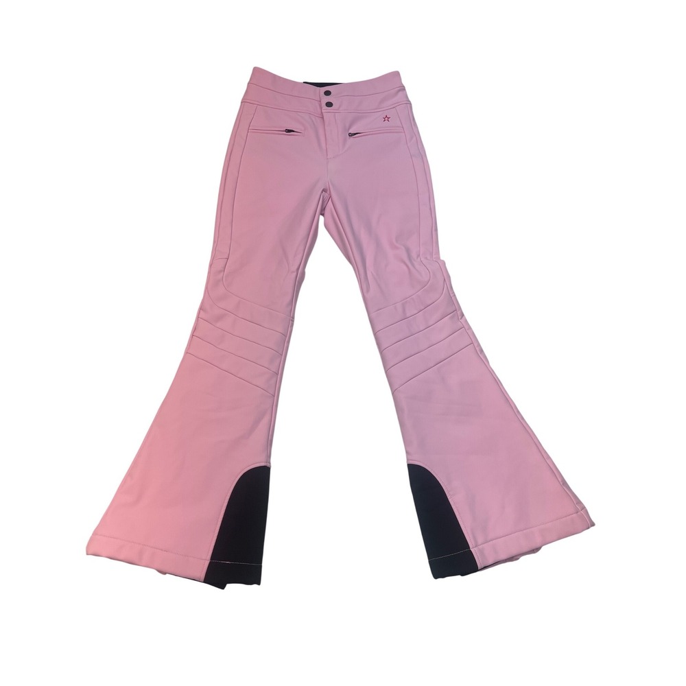Perfect Moment Aurora Flare Ski Pants Pink Womens Medium Softshell Star Logo - Picture 3 of 8